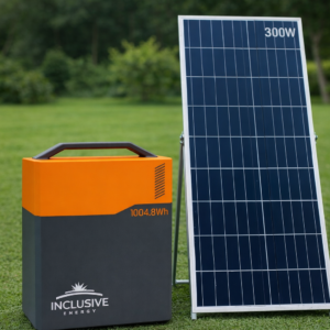 1kwh Solar Generator + 300W Solar Panel