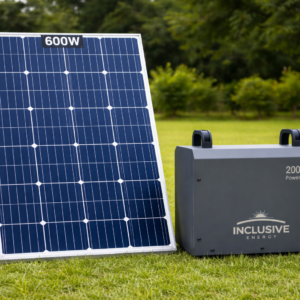 2kwh Solar Generator + 600W Solar Panel